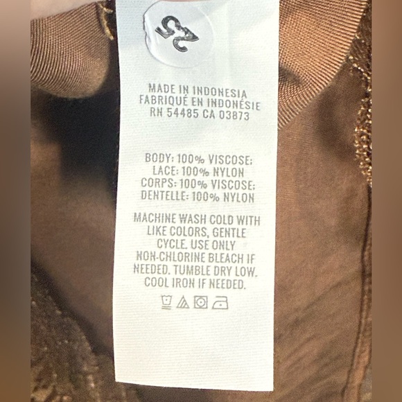 Aerie Shine Mini Dress in Bronze, Size L- NWT - Picture 8 of 8